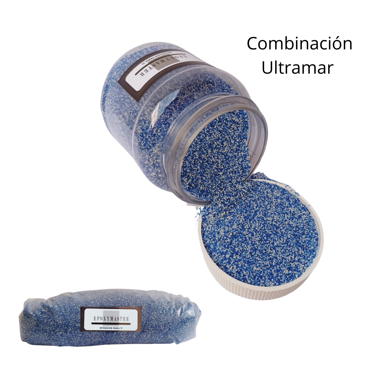 KIT TODO INCLUIDO ARENA DE CUARZO 1M2 COLOR AZUL ULTRAMAR