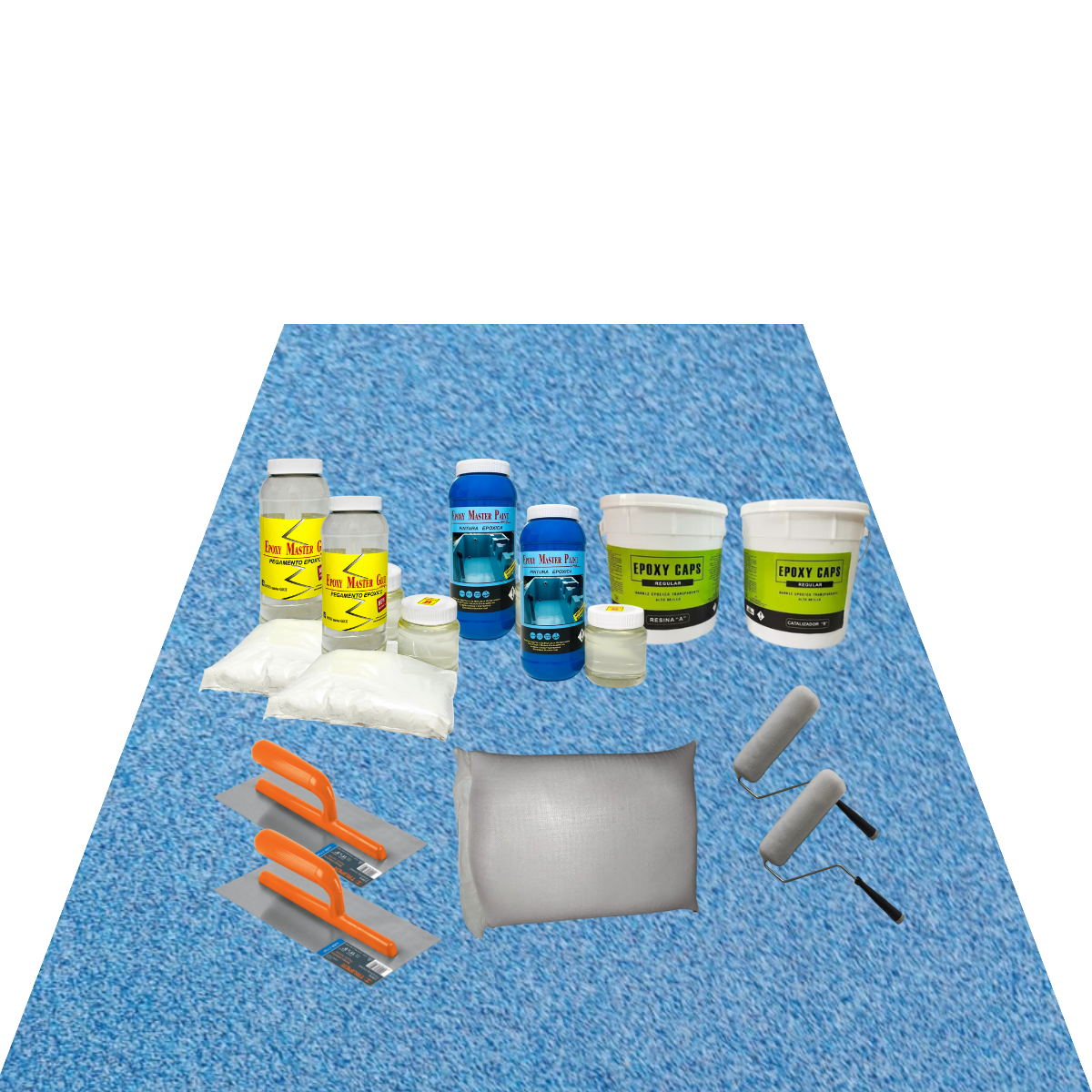 KIT TODO INCLUIDO CUARZO 10M2 COLOR AZUL ULTRAMAR