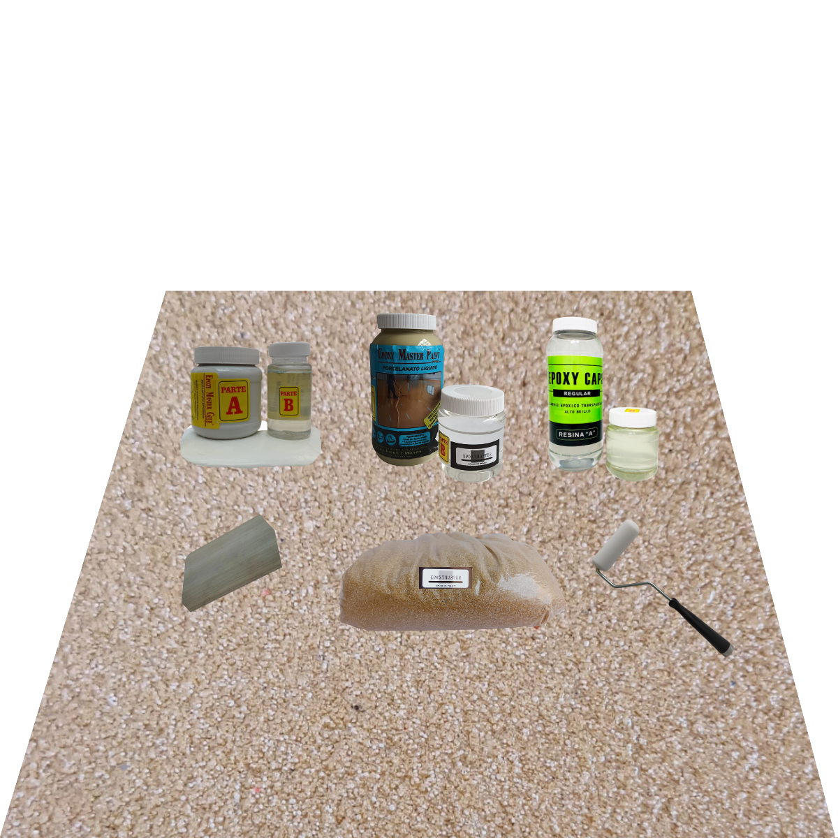 KIT TODO INCLUIDO 1M2 CUARZO COLOR ARENA