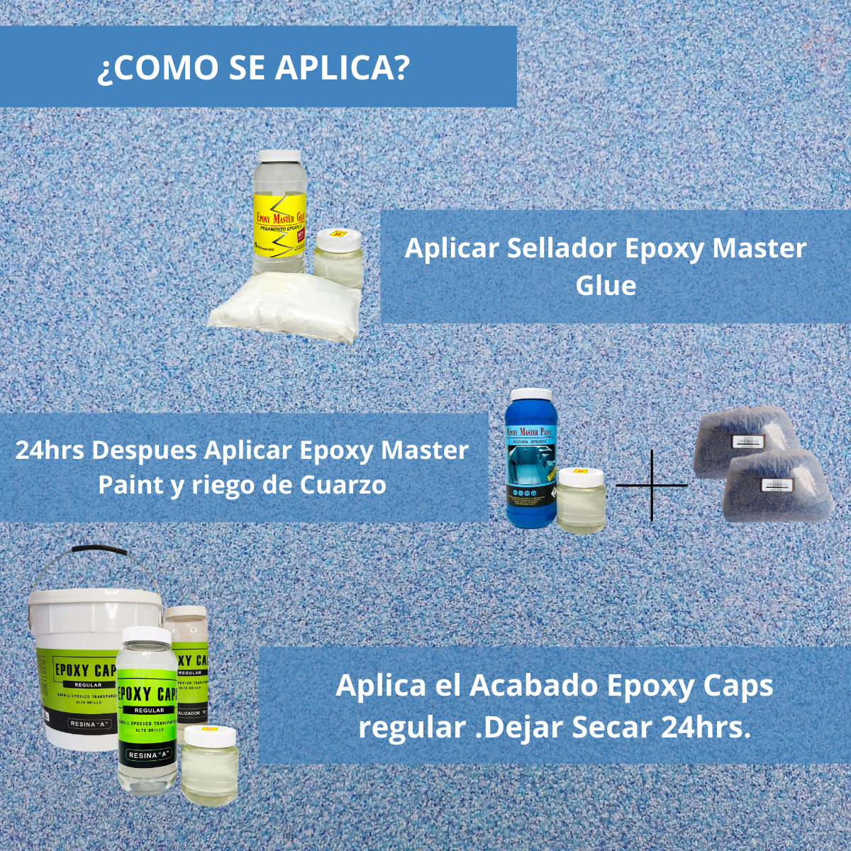 KIT TODO INCLUIDO ARENA DE CUARZO 5M2 COLOR AZUL ULTRAMAR