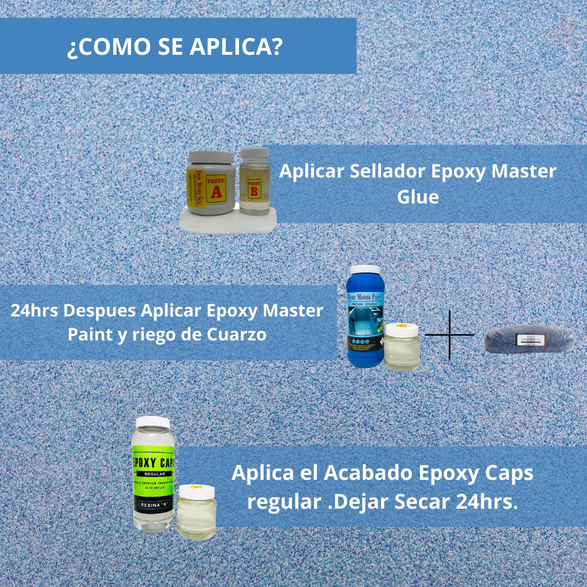 KIT TODO INCLUIDO ARENA DE CUARZO 1M2 COLOR AZUL ULTRAMAR