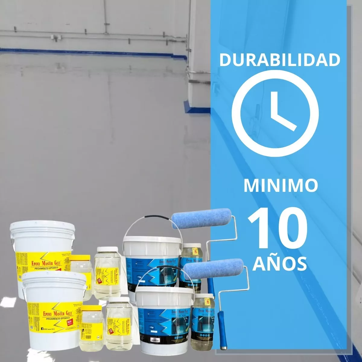 Porcelanato Líquido Kit Todo Incluido 10 M2 Color Solido Acabado Liso
