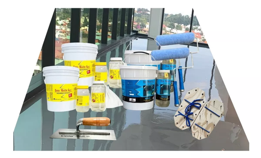 Porcelanato Líquido Kit Todo Incluido 10 M2 Color Solido Acabado Liso