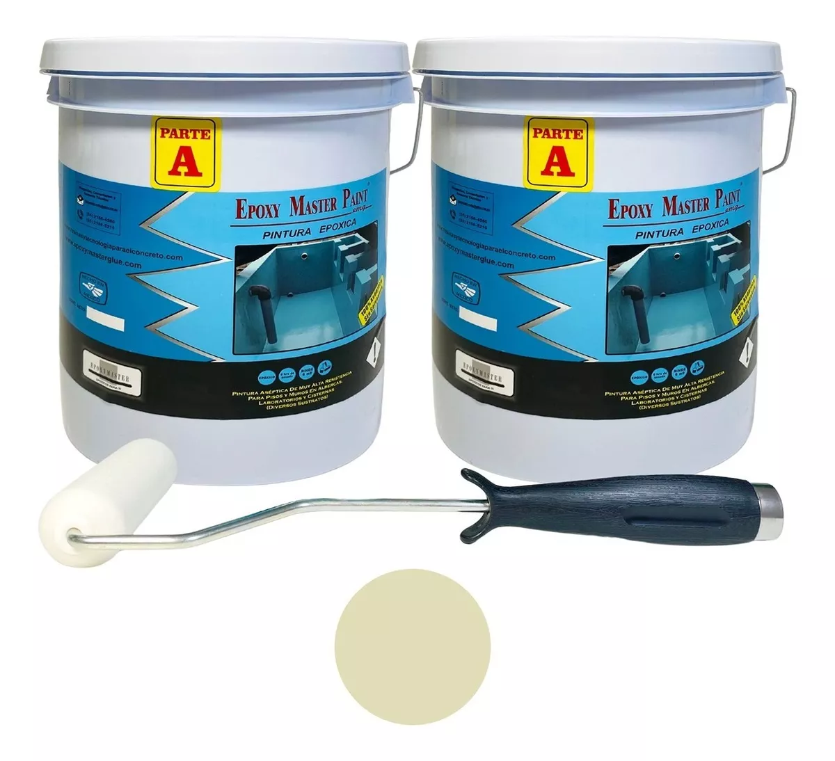 Porcelanato Liquido Pisos Colores Brillantes 10 kgs Rodillo Gratis