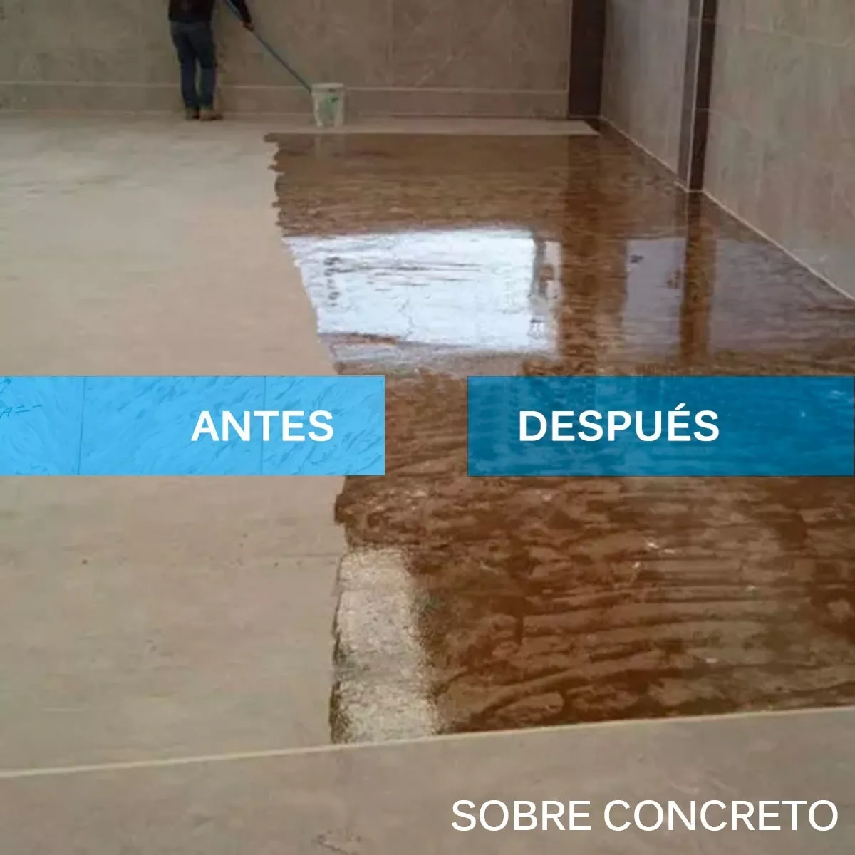 Porcelanato Liquido Transparente Brillante 4 Kgs Concreto