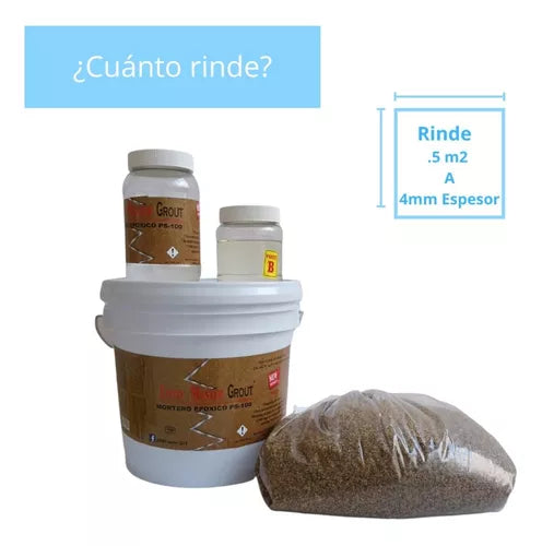Nivelador Y Resanador De Baches Mortero Epóxico 4 kgs Epoxy Master