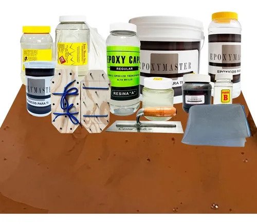 Porcelanato Líquido Marmoleado Kit Todo Incluido 50m2 Tobaco