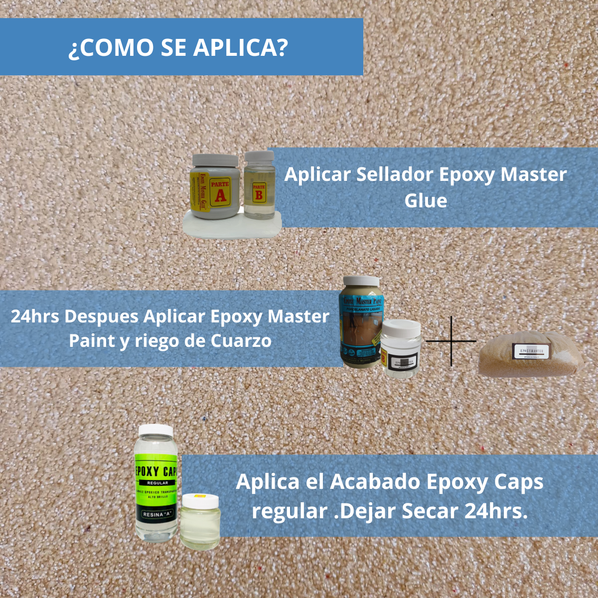 KIT TODO INCLUIDO 1M2 CUARZO COLOR ARENA