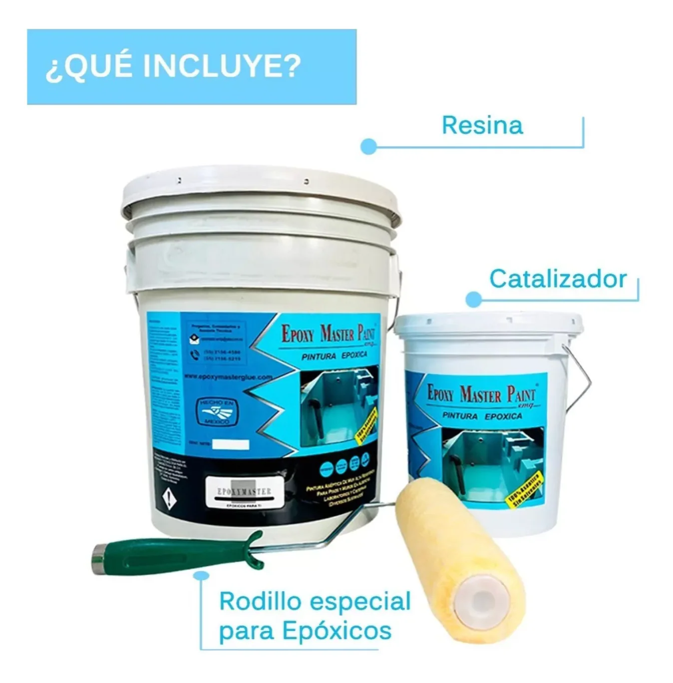 Resina epóxica sin olor para albercas y cisternas