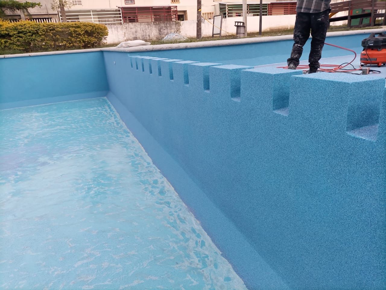 KIT TODO INCLUIDO ARENA DE CUARZO 5M2 COLOR AZUL ULTRAMAR