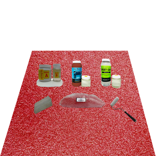 KIT TODO INCLUIDO CUARZO 1M2 COLOR ROJO KITCHEN
