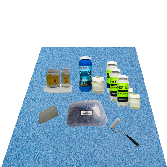 KIT TODO INCLUIDO ARENA DE CUARZO 3M2 COLOR AZUL ULTRAMAR