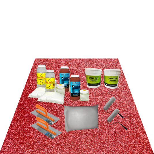 KIT CUARZO TODO INCLUIDO 10M2  COLOR  ROJO KITCHEN