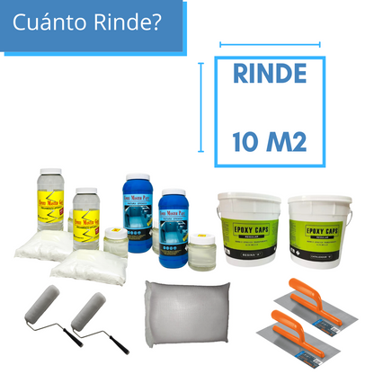 KIT TODO INCLUIDO CUARZO  10M2 COLOR AZUL  ULTRAMAR