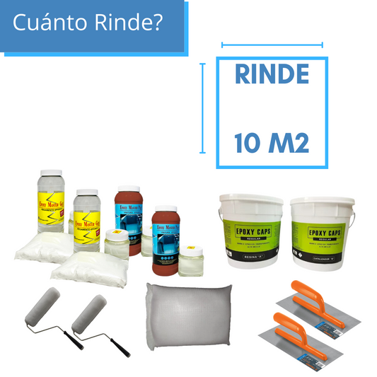 KIT CUARZO TODO INCLUIDO 10M2  COLOR  ROJO KITCHEN