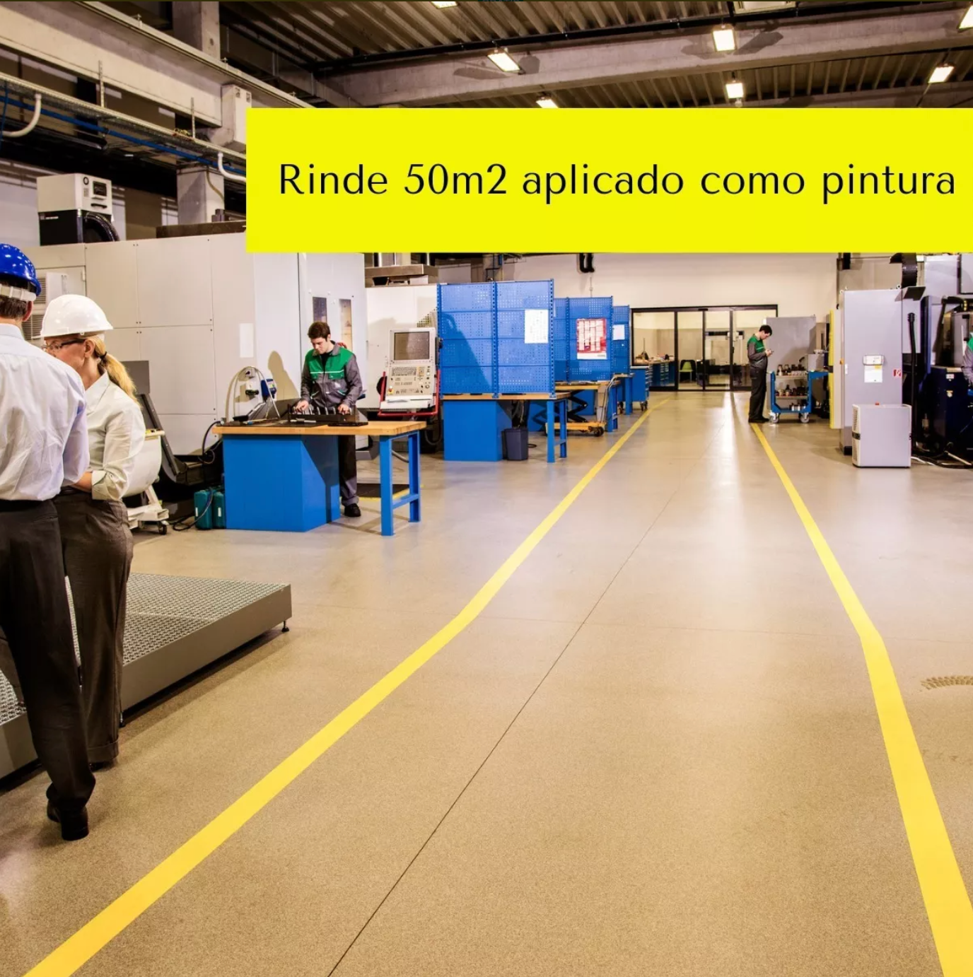 Pintura Amarillo Tráfico Para Concreto 10 kgs Rodillo Gratis