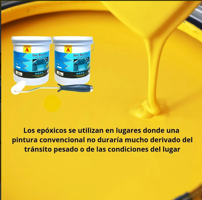 Pintura Amarillo Tráfico Para Concreto 10 kgs Rodillo Gratis