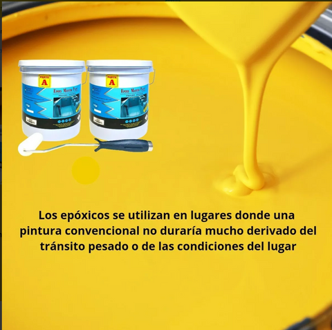 Pintura Amarillo Tráfico Para Concreto 10 kgs Rodillo Gratis