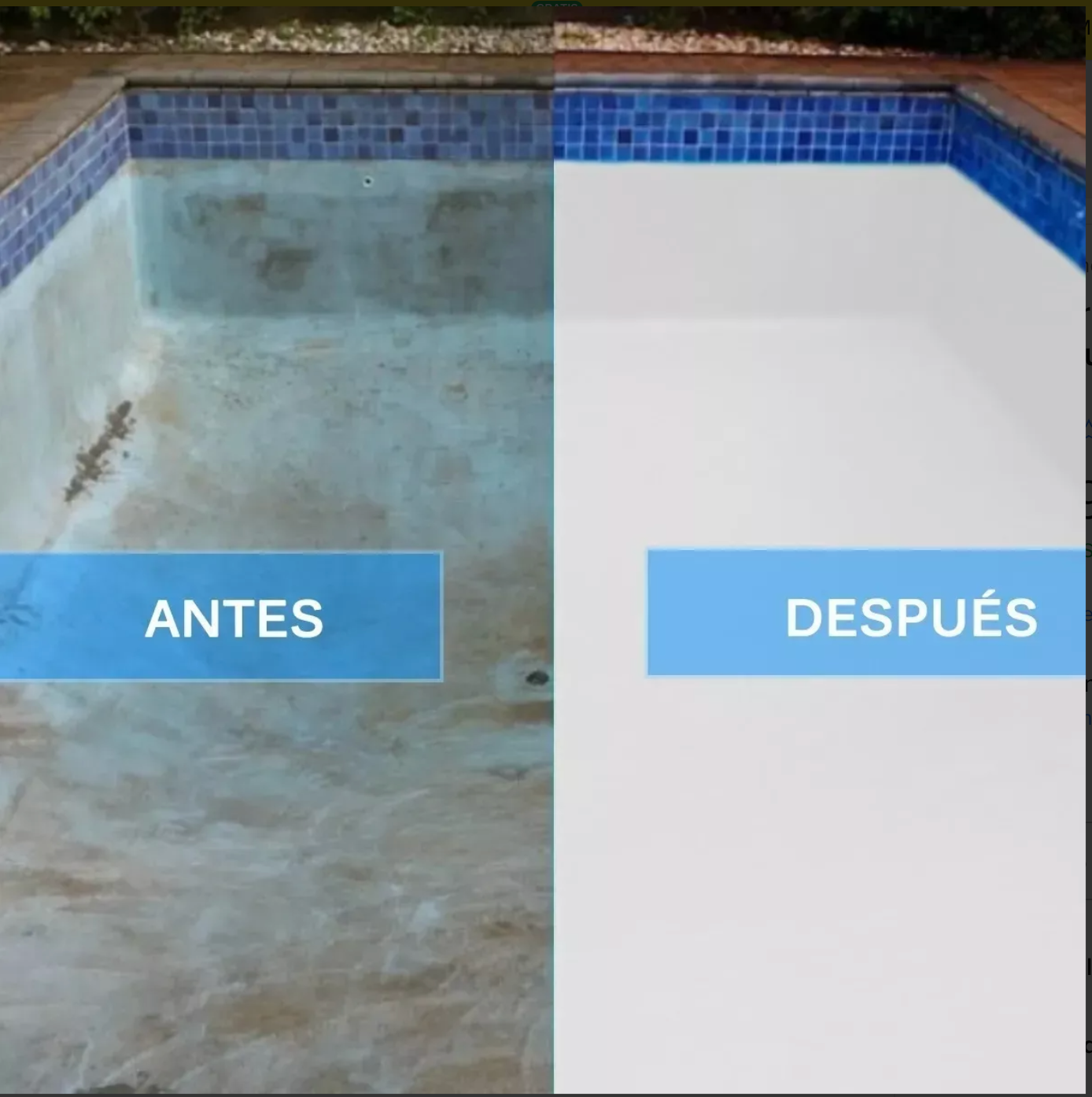después de aplicar pintura epóxica en alberca
