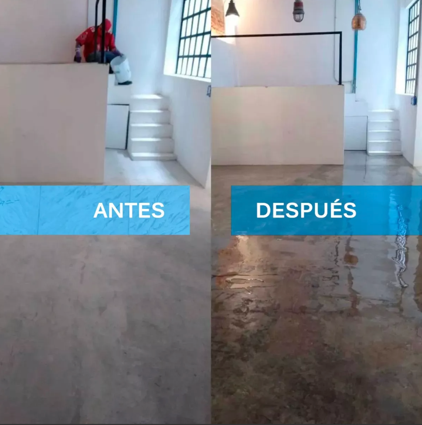 aplicación de barniz epóxico en pisos 
