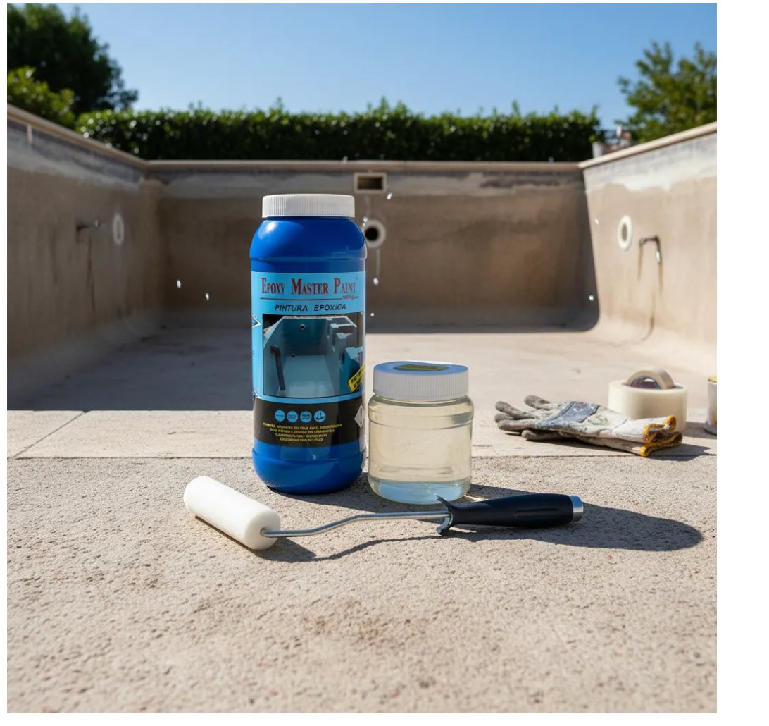 Pintura Epóxica Premium para Albercas | Alta Adherencia, SIN SOLVENTES ,Resistencia Química y Acabado Profesional de Larga Duración – Epoxymaster