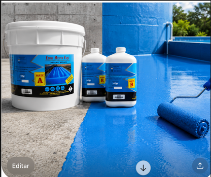Pintura Epóxica Premium para Albercas | Alta Adherencia, SIN SOLVENTES ,Resistencia Química y Acabado Profesional de Larga Duración – Epoxymaster