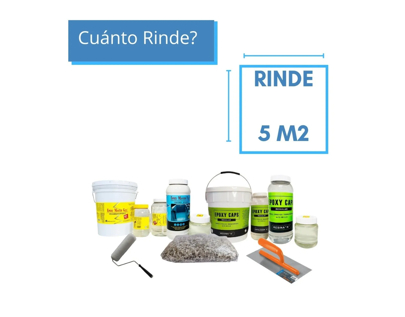 Porcelanato Líquido Kit Todo Incluido Acabado Flakes 5m2 color piedra de rio