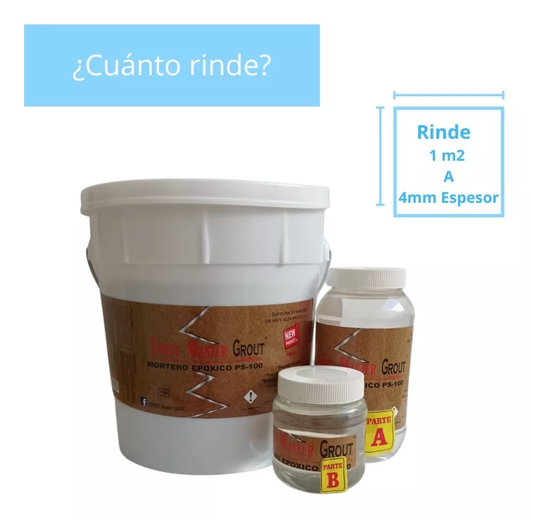 Sistema Grout Epóxico Epoxymaster® 8 kg – Reparación, Nivelación y Resane Profesional de Concreto