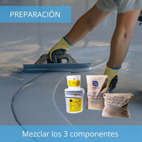 Primer y Resanador Epoxymaster Glue 66 kg Resanador para Pisos de Concreto Máxima Durabilidad