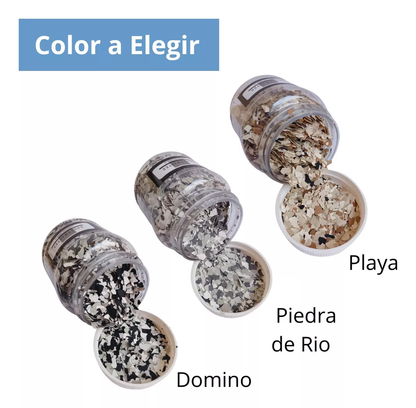 Porcelanato Liquido Kit Todo Incluido Acabado Flakes 10m2