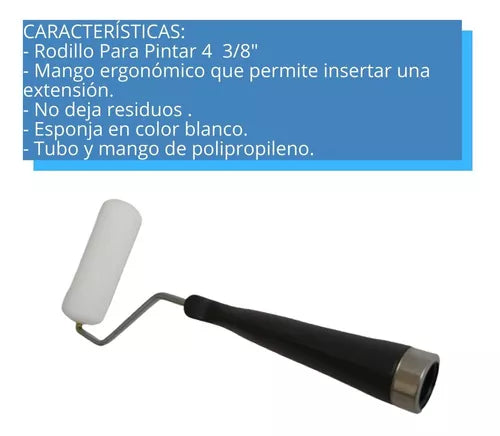 Rodillo para pintar 4" x 3/8"