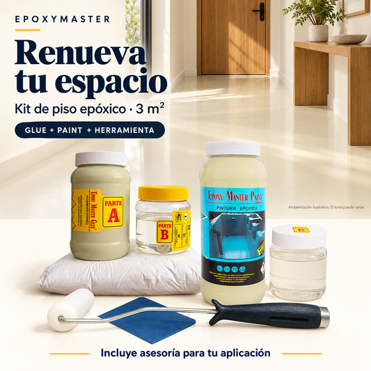 Porcelanato Líquido Kit Todo Incluido 3m2 Color Solido Liso