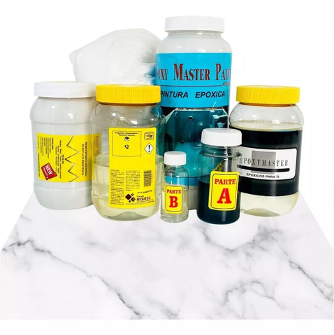 Porcelanato Líquido Marmoleado Kit Para 3 M2 Acabado White L